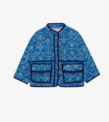Sissel Edelbo ADRIANE mini jacket blue flower
