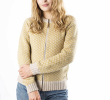 Load image into Gallery viewer, Cardigan lila Fuza wool