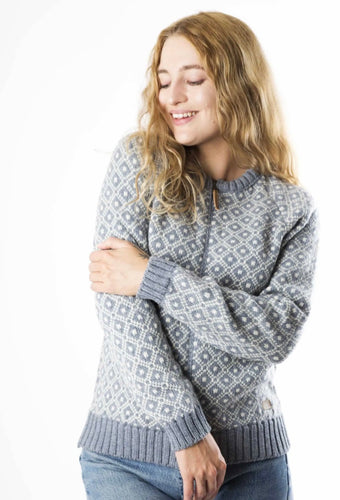 Cardigan lila Demin Fuza wool